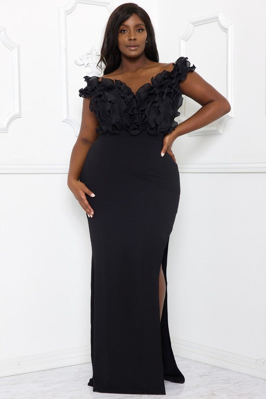 Formal Dress Plus Size - Black