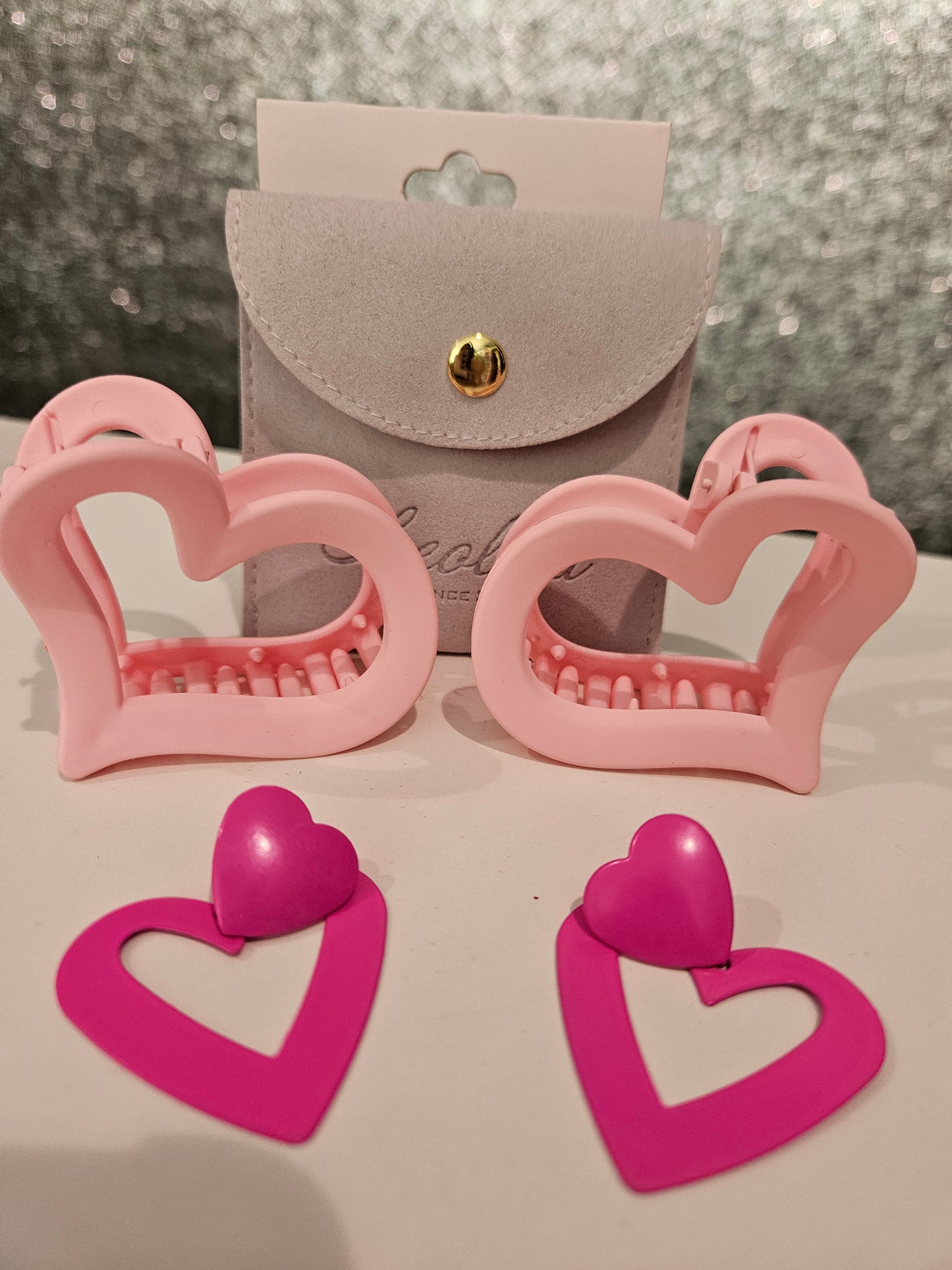 Hearts Hair Clips