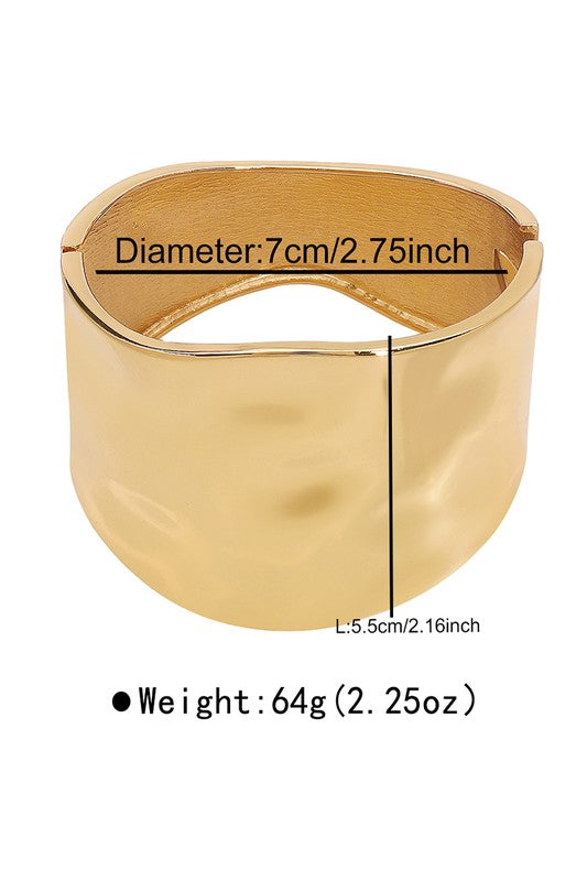 Irregular Wide Bangle