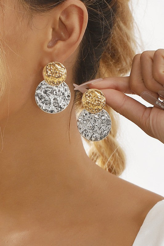 Two tone Earrings