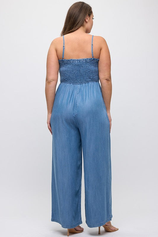 Denim Curvy Jumpsuit
