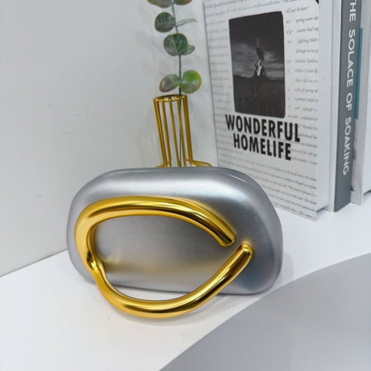 Clutch Leather Gold