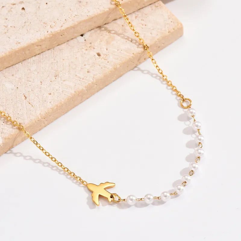 Airplane Pearls Necklace