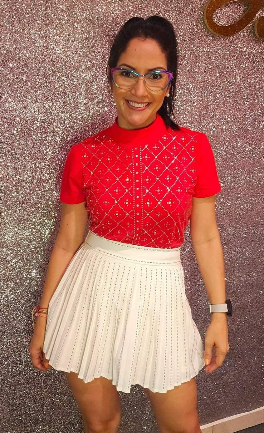 Pleated Skirt White