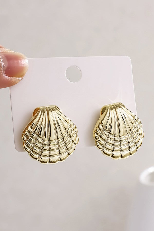 Shell Silver Earrings