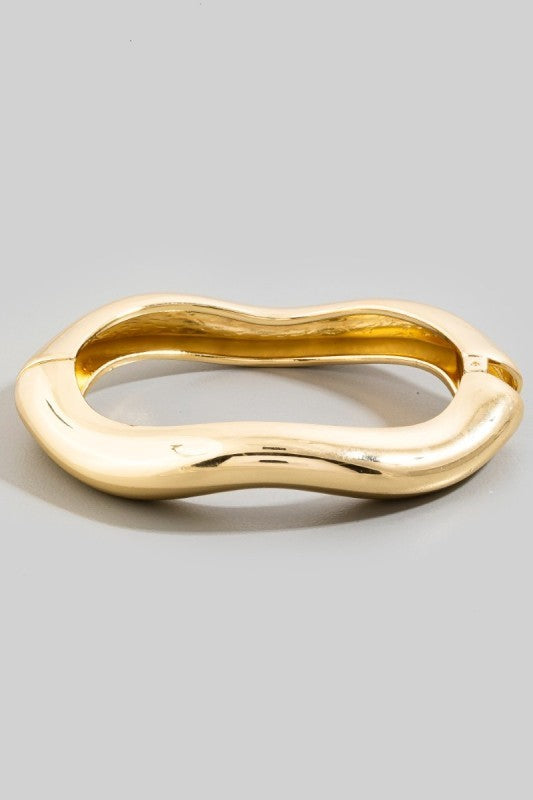 Wavy Gold Bracelet