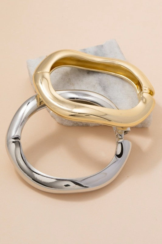 Wavy Gold Bracelet