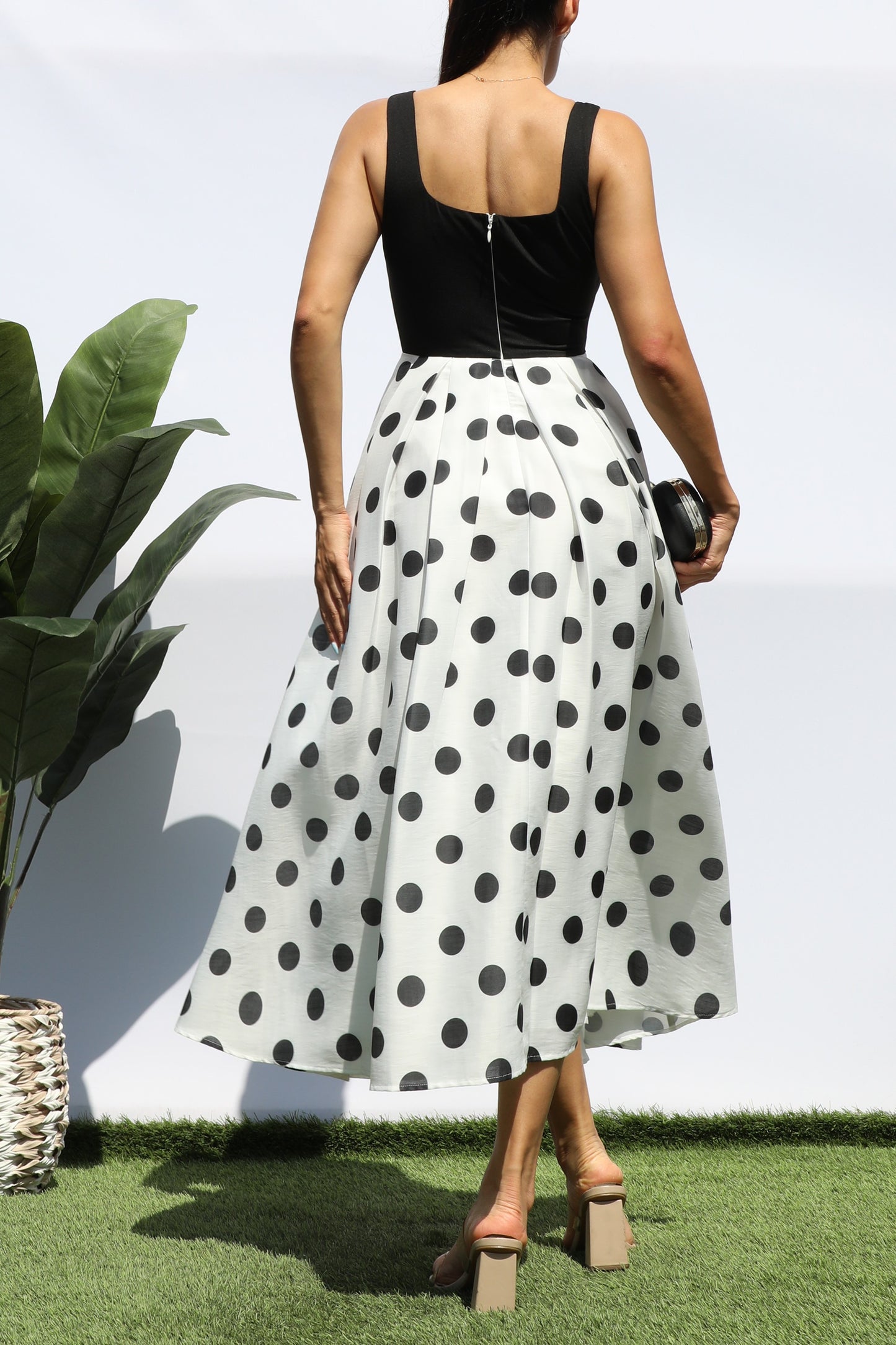 Polka Dot Mid Dress