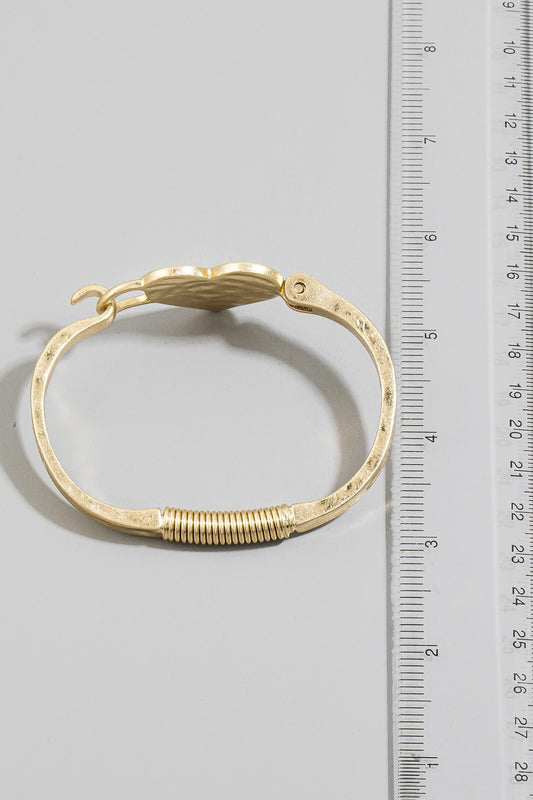 Heart Bangle Bracelet