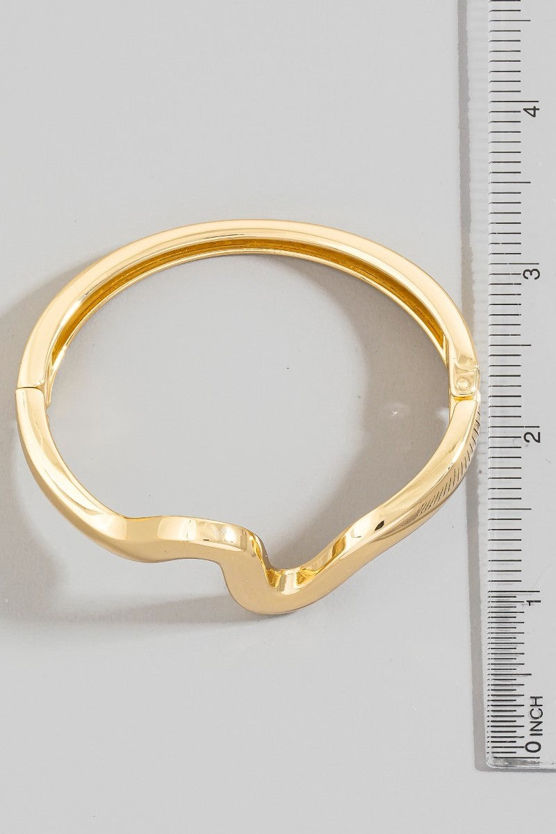 Wave Bangle Bracelet