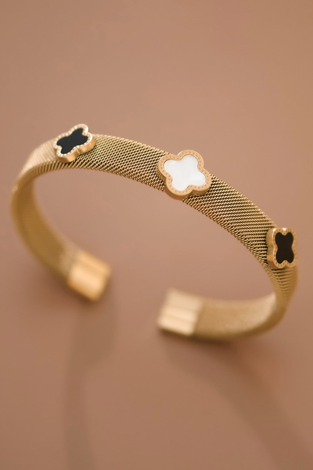 Stainless Steel Clover Bracelet
