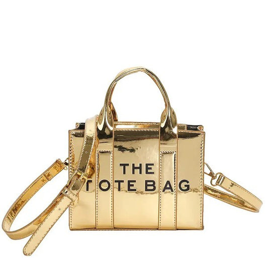 Mini Tote Bag Silver