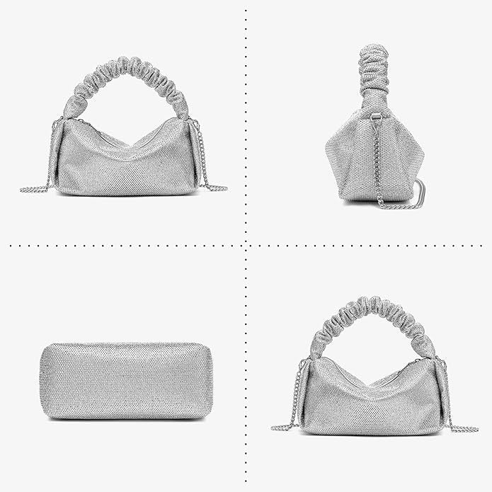 Rhinestone Clutch Silver