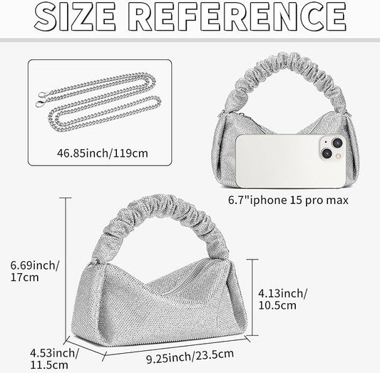 Rhinestone Clutch Gold