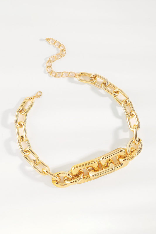 Chain Choker Necklace Gold