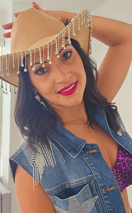 My Yee-Haw Cowboy Rhinestone Hat