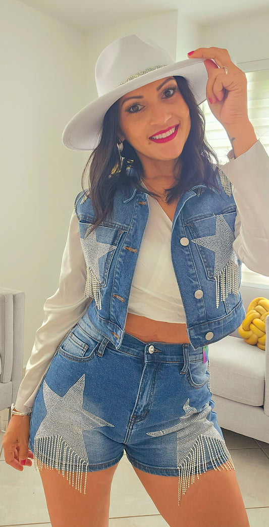 Shine Like a Diamond Denim Jacket