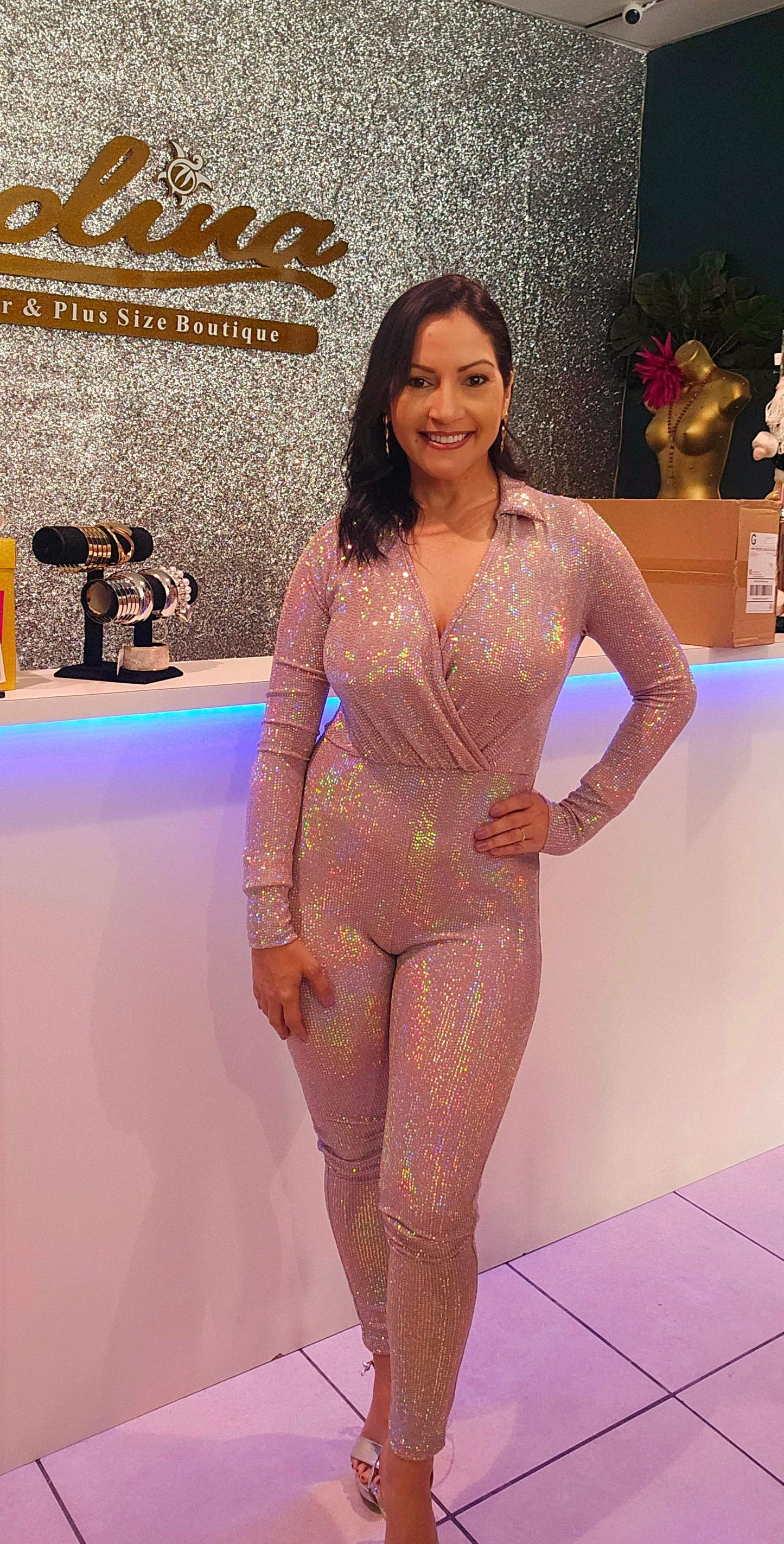 Sexy Sequin Jumpsuit