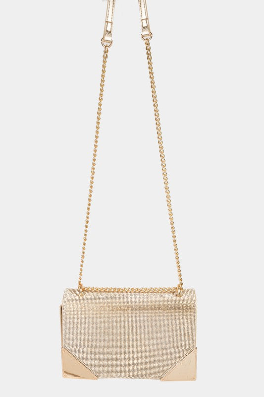 Gold Clutch Rhinestone