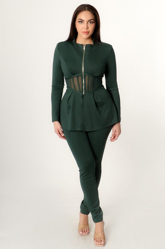 The GLAM set - hunter green