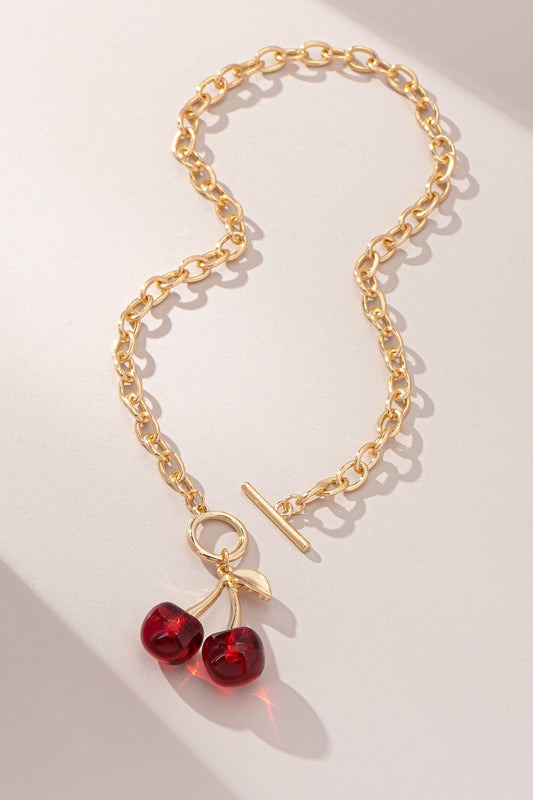 Cherry Pendant Gold