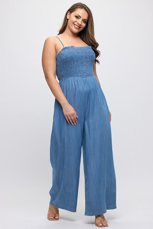Denim Curvy Jumpsuit