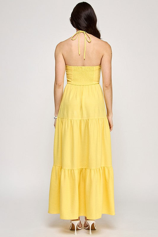 Boho Dress Natural Tan