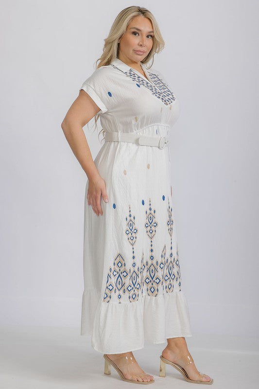Plus Size White Dress