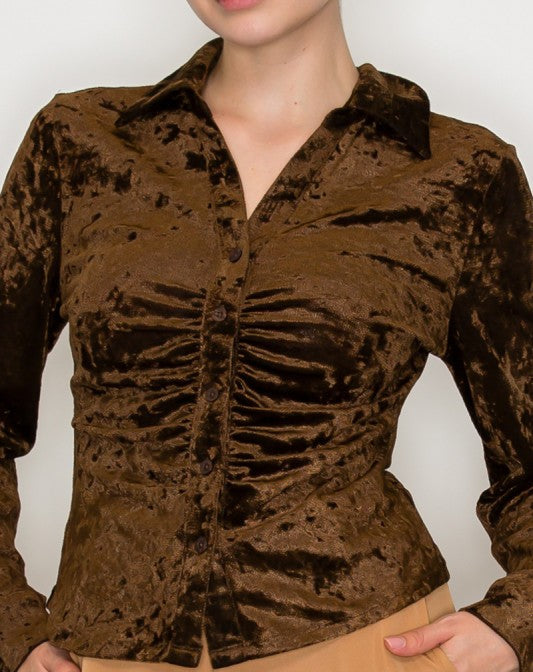 Velvet Brown Top