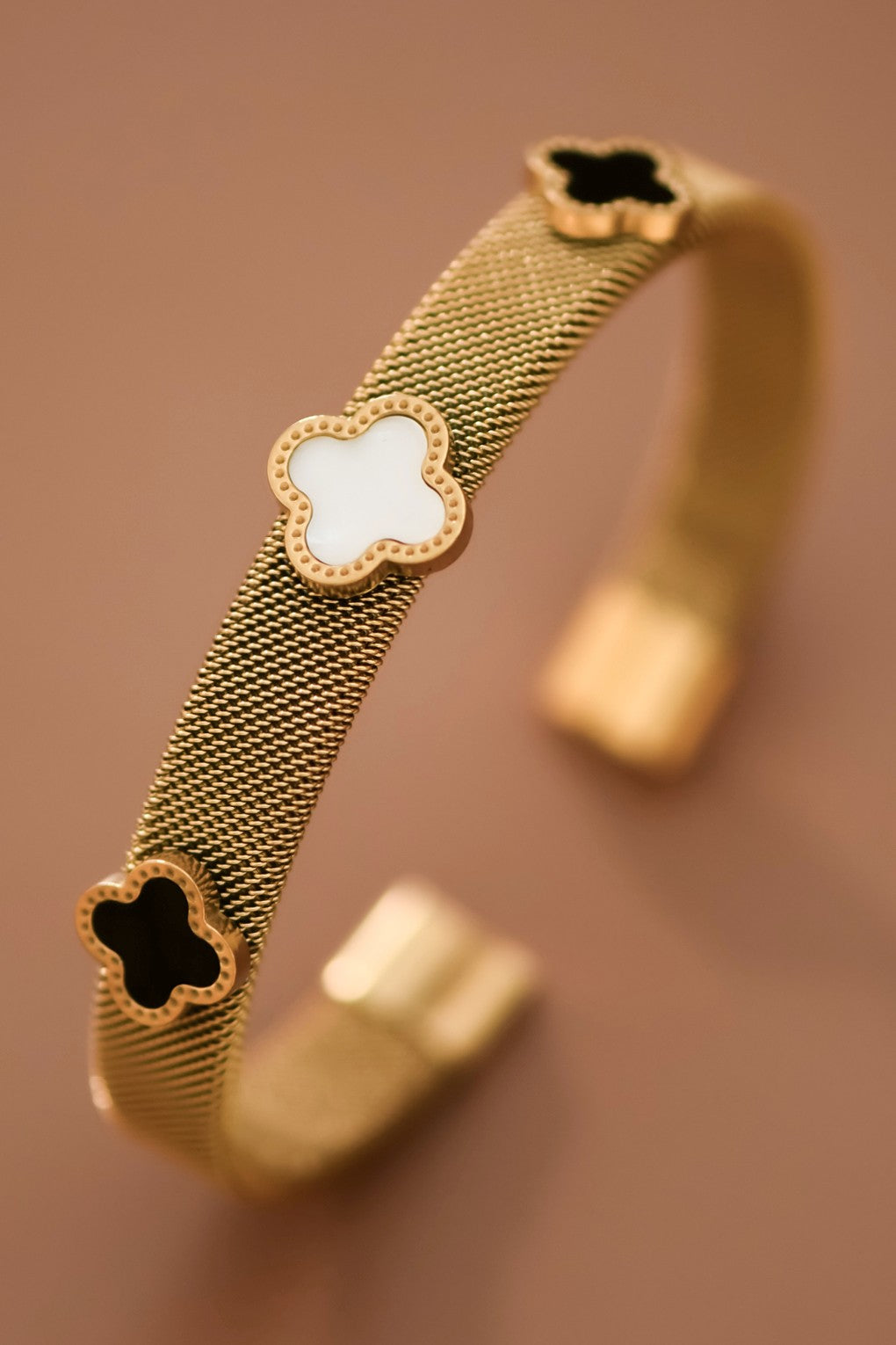 Stainless Steel Clover Bracelet