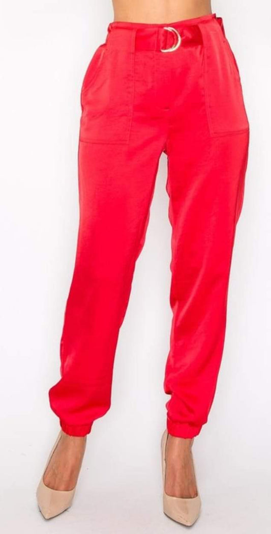 Lady in Red Pant