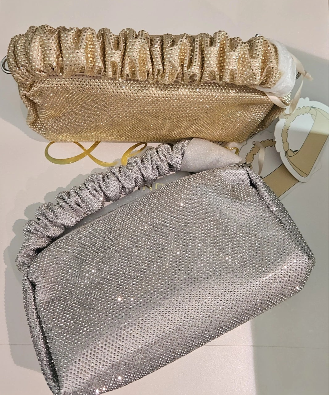 Rhinestone Clutch Gold
