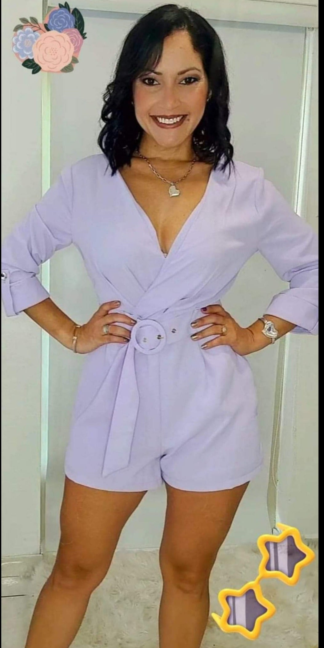 Lilac & Stitch Romper