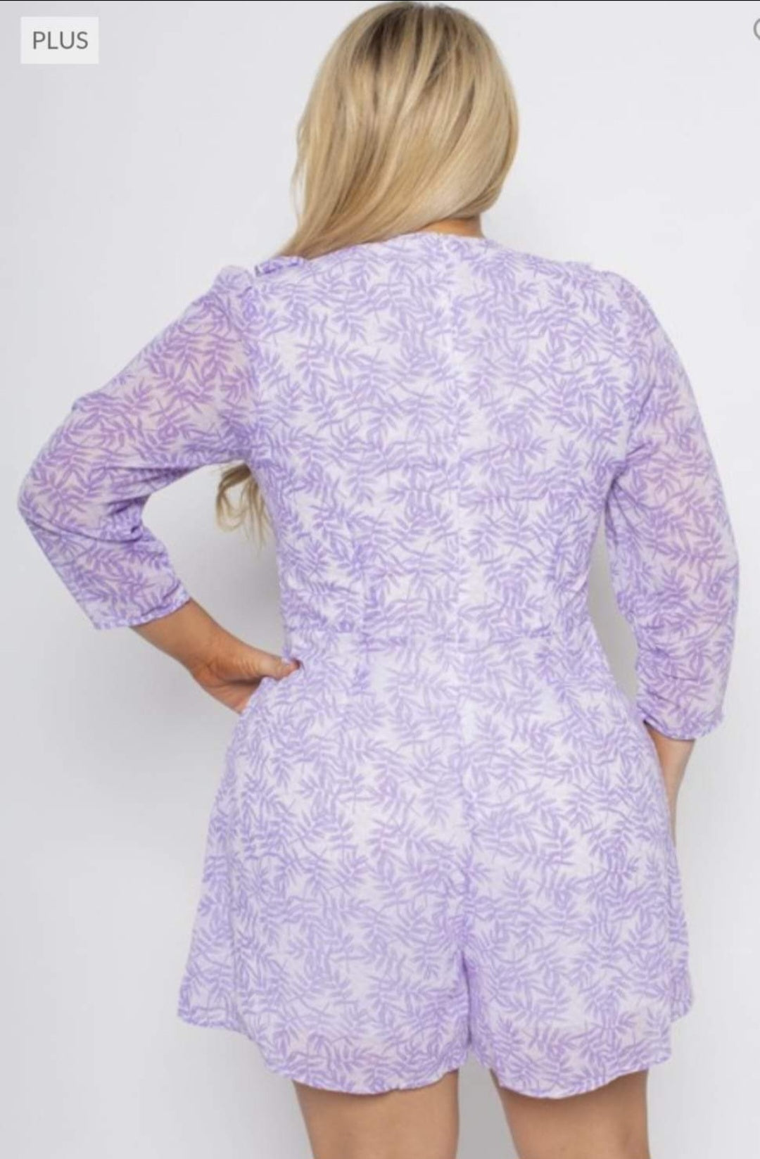 Blooming Purple Romper Plus