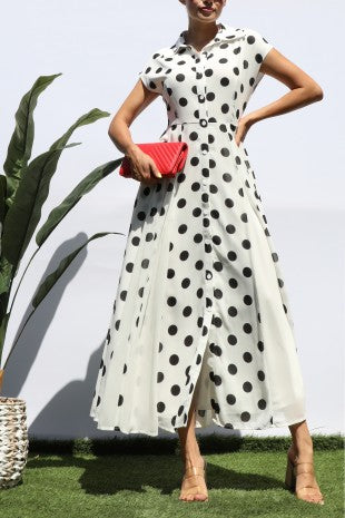 Polka Dot Mid Dress