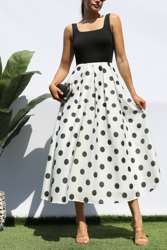 Polka Dot Mid Dress