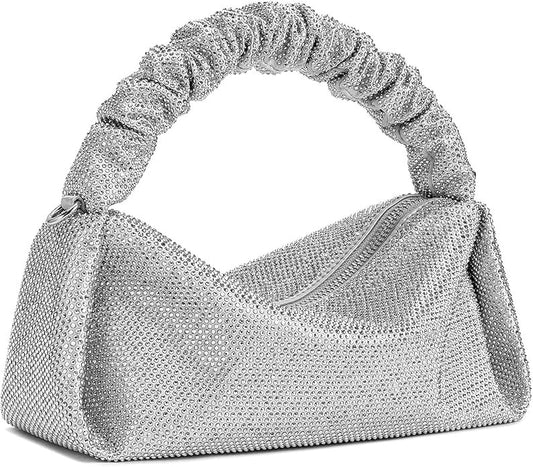 Rhinestone Clutch Silver