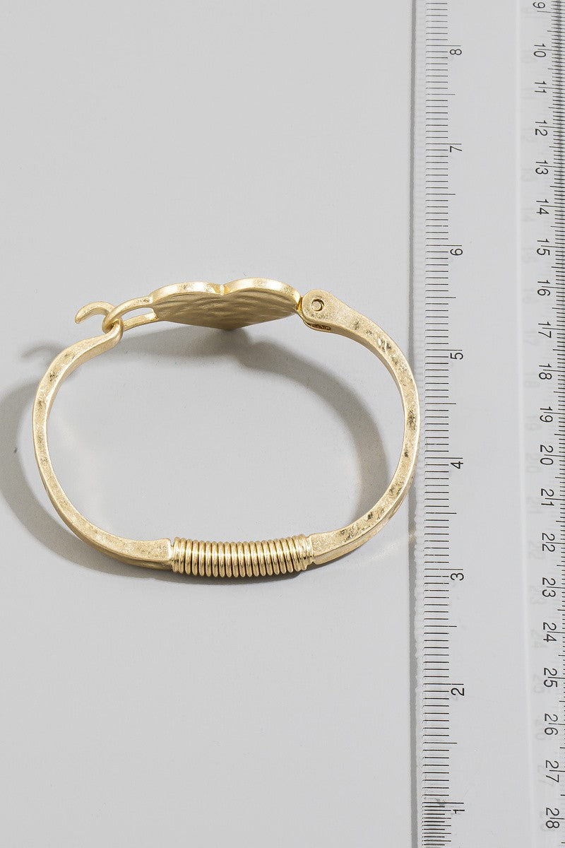 Heart Bangle Bracelet