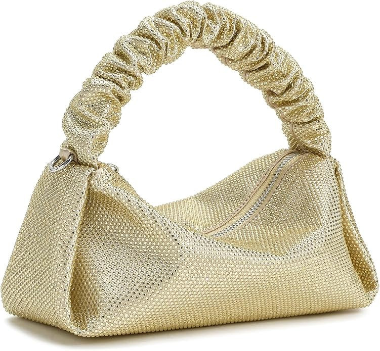Rhinestone Clutch Gold
