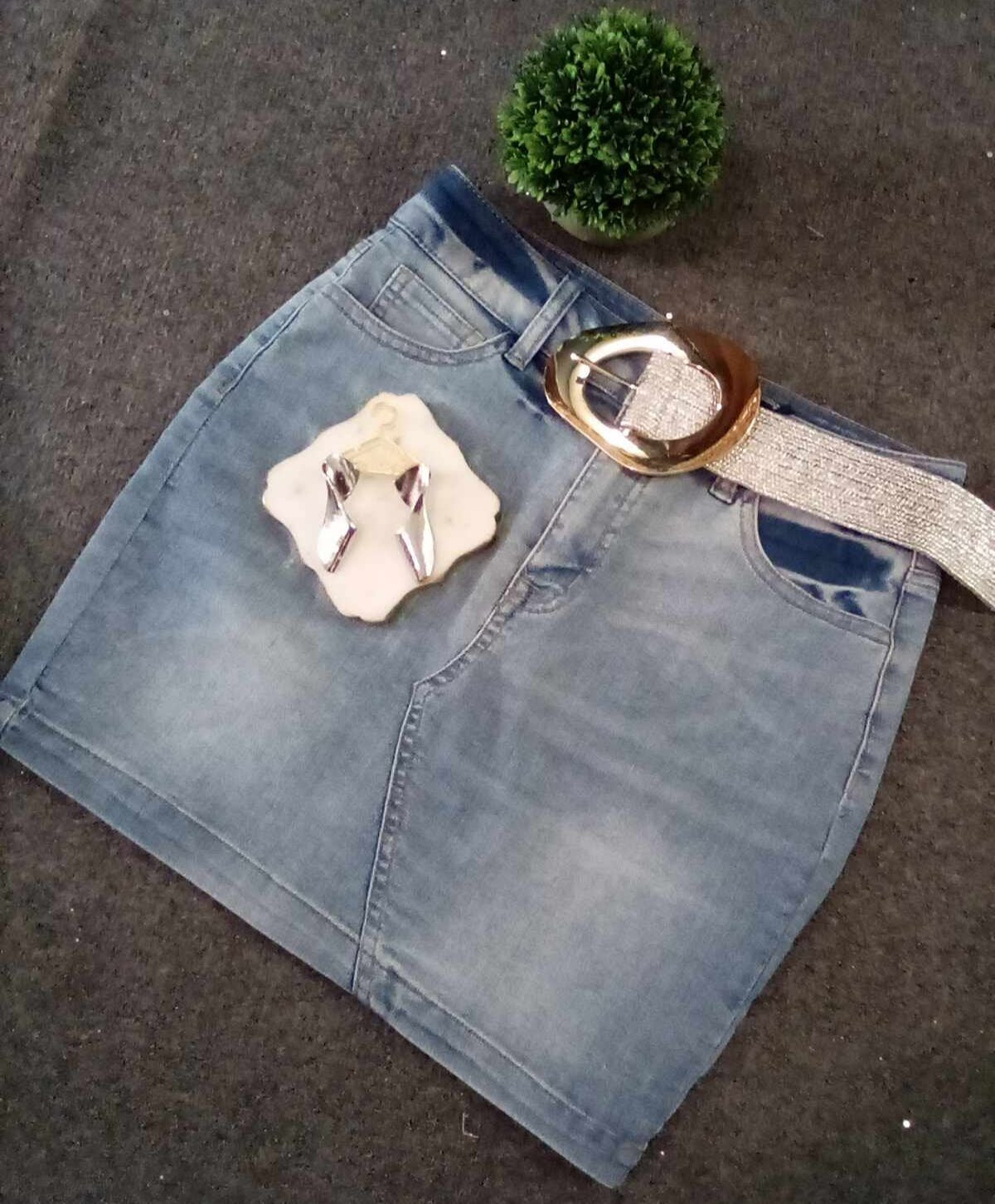 Denim Short Skirt