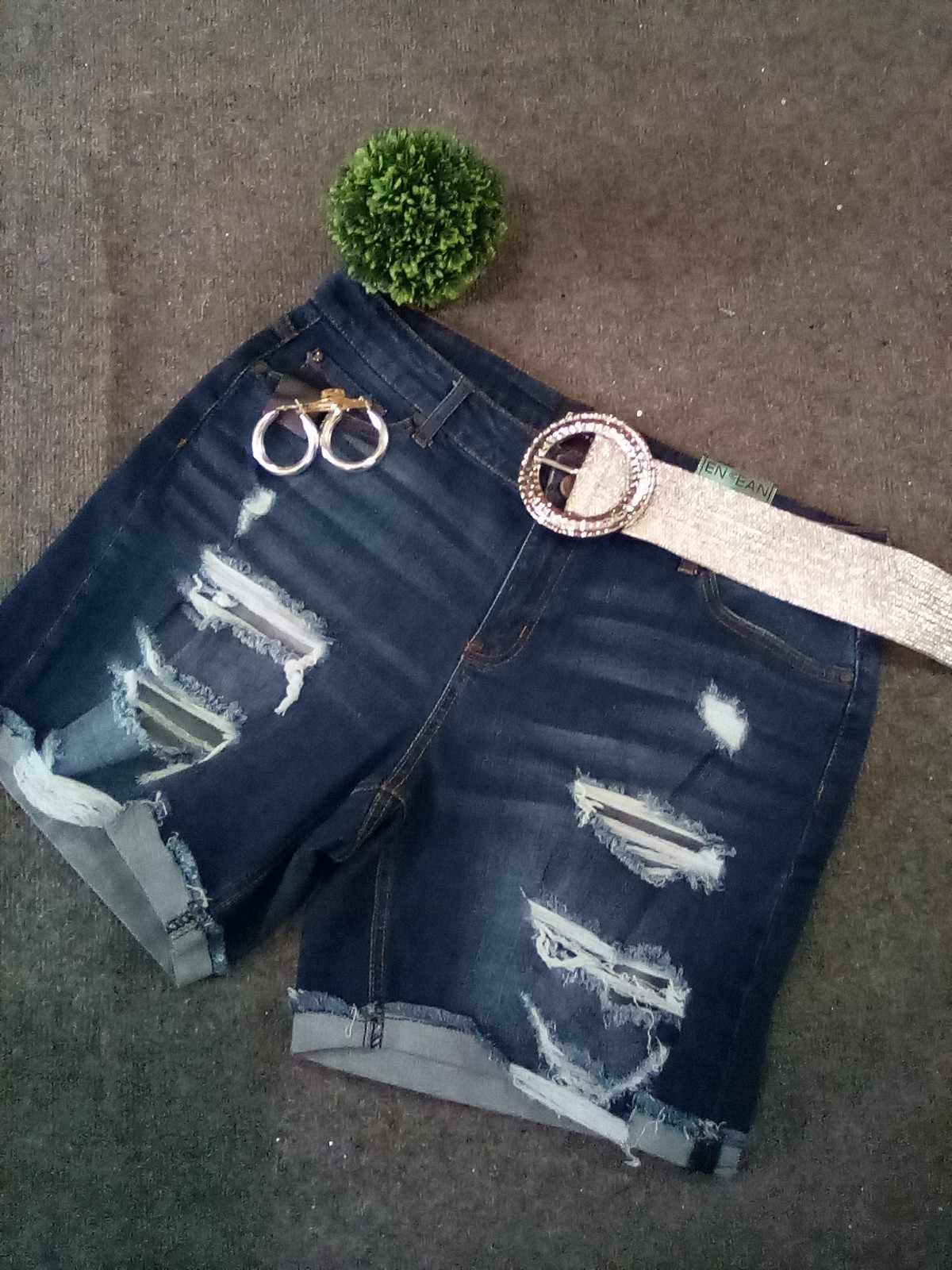 Plus Size Short Jeans